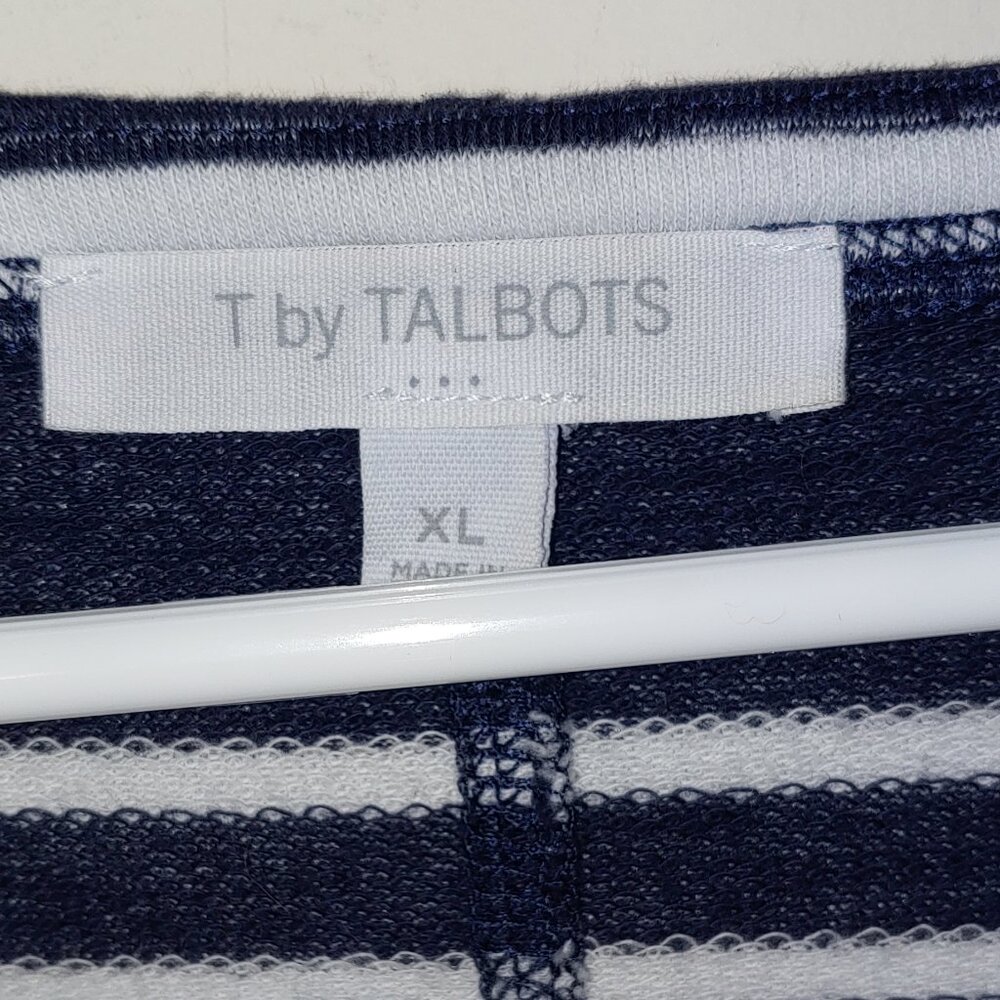 Talbots Multi-Color Stripe Midi Shift Dress Size … - image 2
